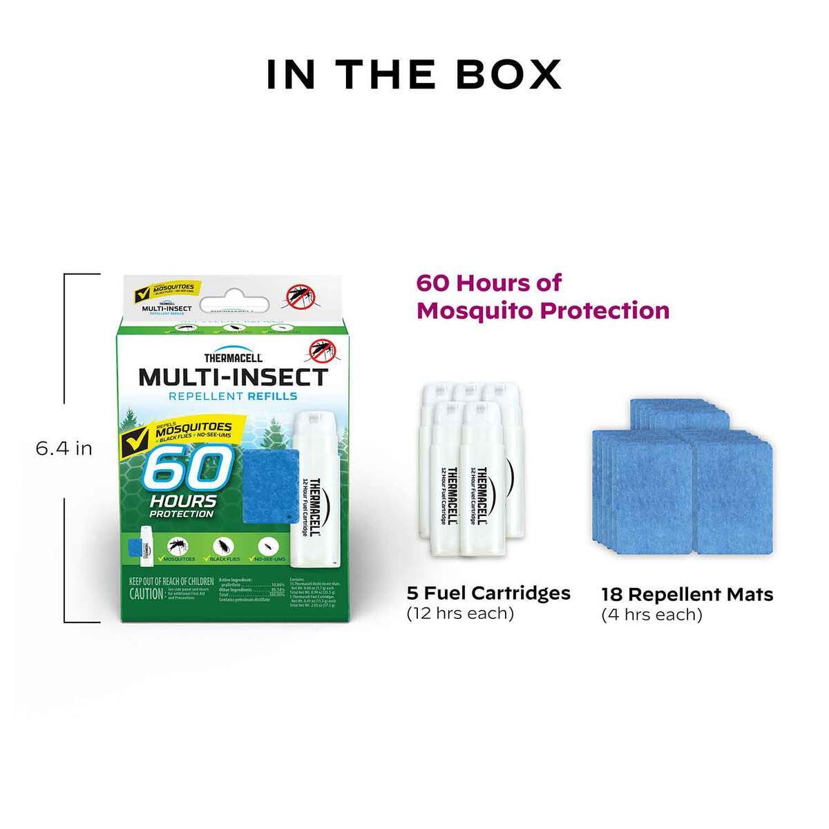 Thermacell Multi-Insect Repellent 60 Hour Protection Refill - Blue Thermacell Multi-Insect Repellent 60 Hour Protection Refill - Blue