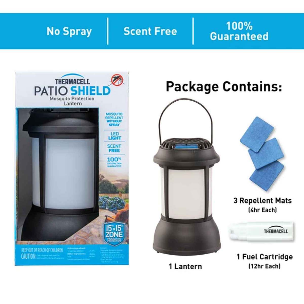 Thermacell Patio Shield Mosquito Repellent Lantern - Black Thermacell Patio Shield Mosquito Repellent Lantern - Black