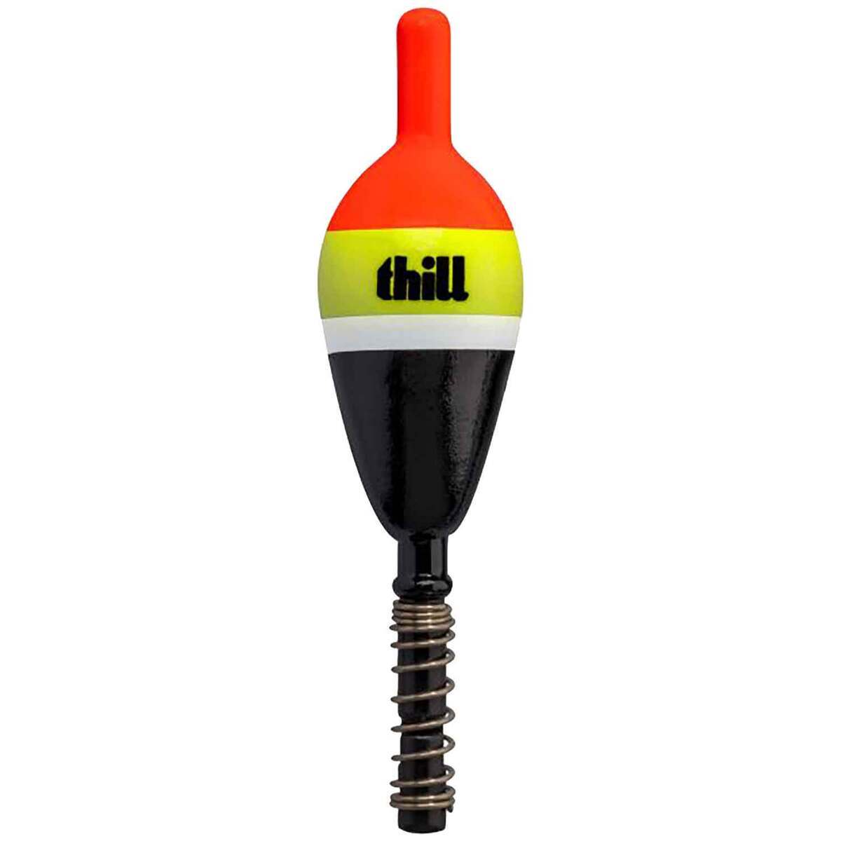 Thill Night 'N Day Glow Oval Spring Float Orange/Chartreuse/Black, 3