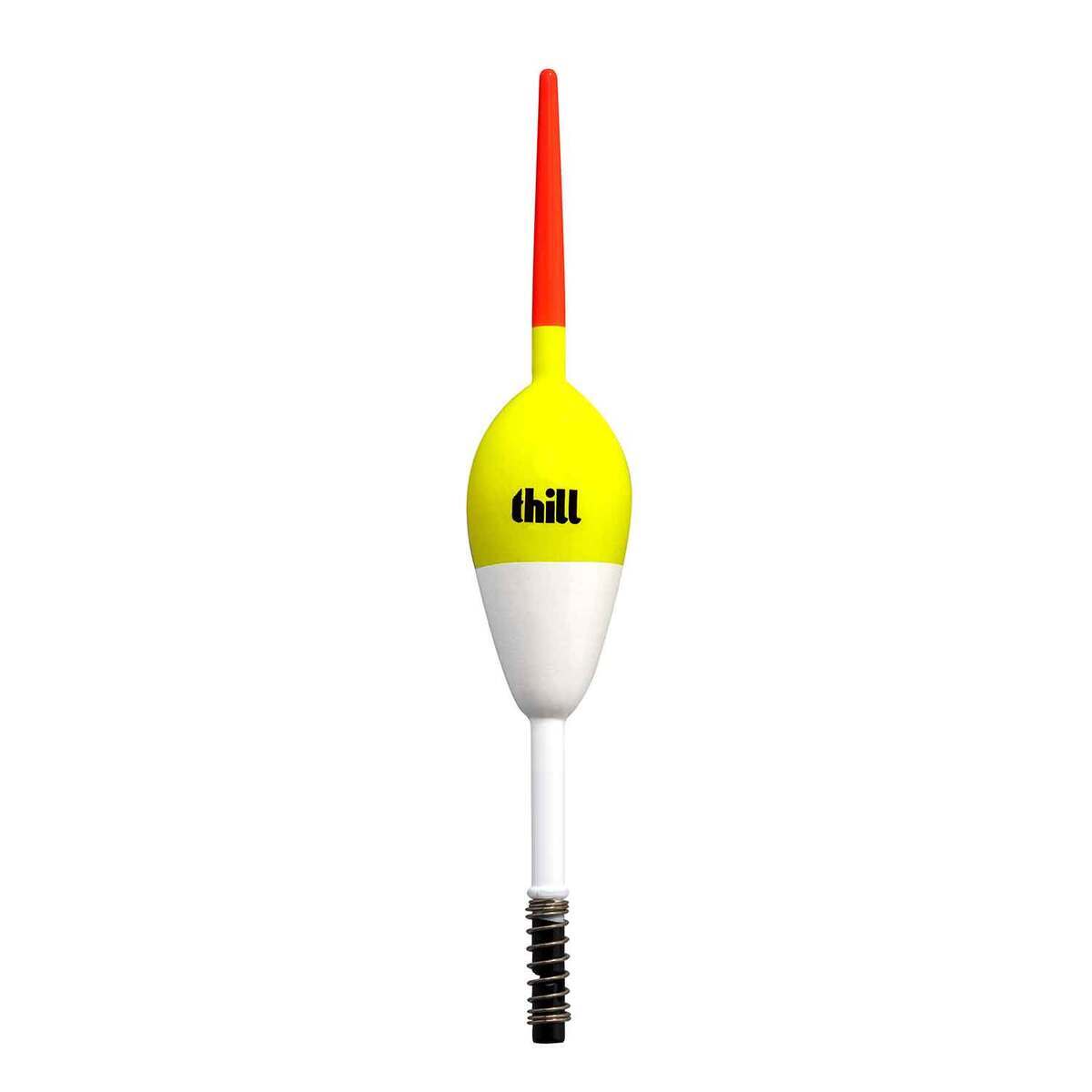 Ht Spring Bobber Thill Oval Spring Bobber - White/Yellow/Orange, 1oz | Sportsman's Warehouse