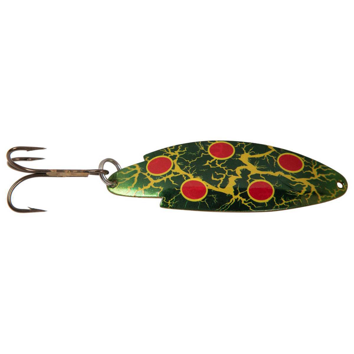 Thomas Buoyant Casting Spoon - Red Dot Frog, 5/8oz, 3-1/2in - Red Dot Frog Thomas Buoyant Casting Spoon - Red Dot Frog, 5/8oz, 3-1/2in - Red Dot Frog