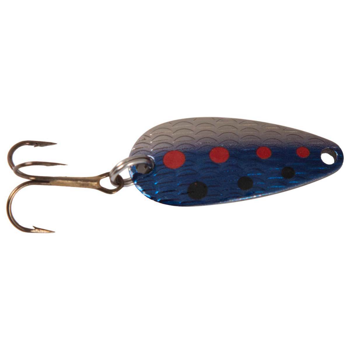 Thomas Cyclone Casting Spoon - Nickel/Blue, 1/6oz, 1-1/2in - Nickel/Blue Thomas Cyclone Casting Spoon - Nickel/Blue, 1/6oz, 1-1/2in - Nickel/Blue