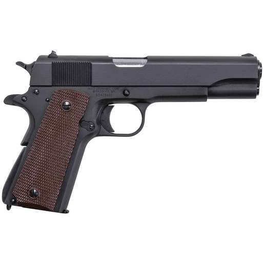 Auto Ordnance Thompson 1911 9mm Luger 5in Matte Black Carbon Steel Pistol - 7+1 Rounds - Black image