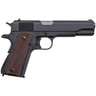 Auto Ordnance Thompson 1911 9mm Luger 5in Matte Black Carbon Steel Pistol - 7+1 Rounds - Black