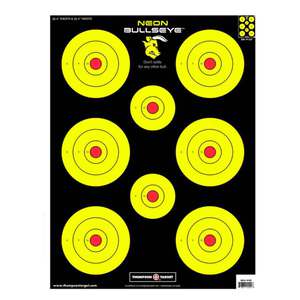 Thompson Target Neon Bullseye Ultra Bright Paper Shooting Target