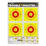 Thompson Target Trouble Shooter Handgun Diagnostic Paper Shooting Targets - 1 Pack - Yellow/Red 19inx25in