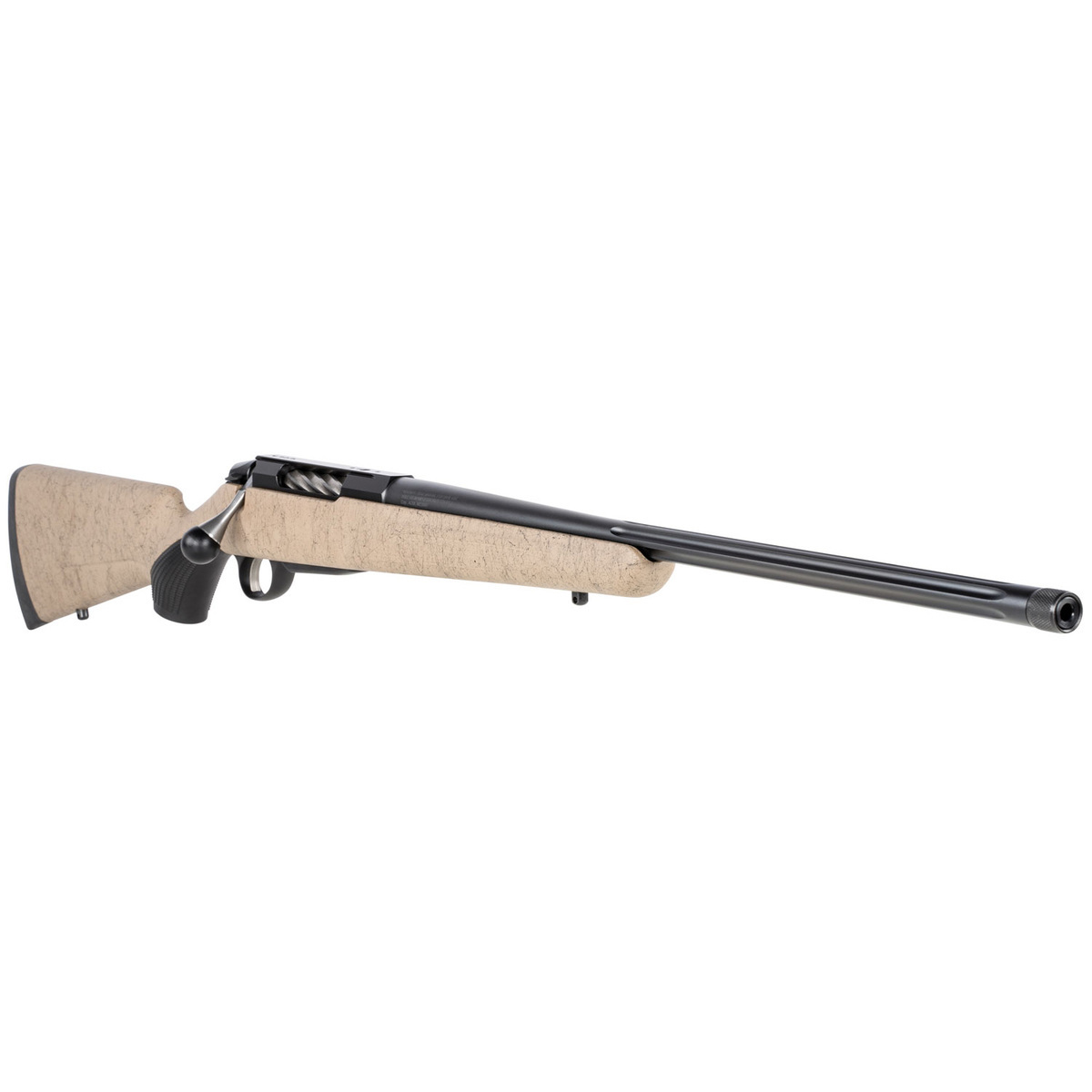 Tikka T3X Lite Black/Tan Bolt Action Rifle - 7mm Remington Magnum - Tan w / Black Spider Webbing Tikka T3X Lite Black/Tan Bolt Action Rifle - 7mm Remington Magnum - Tan w / Black Spider Webbing