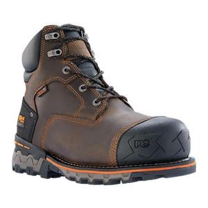 Timberland Pro Men's Boondock Composite Toe Waterproof 6in Work Boots - Brown Oiled Distressed - Size 8