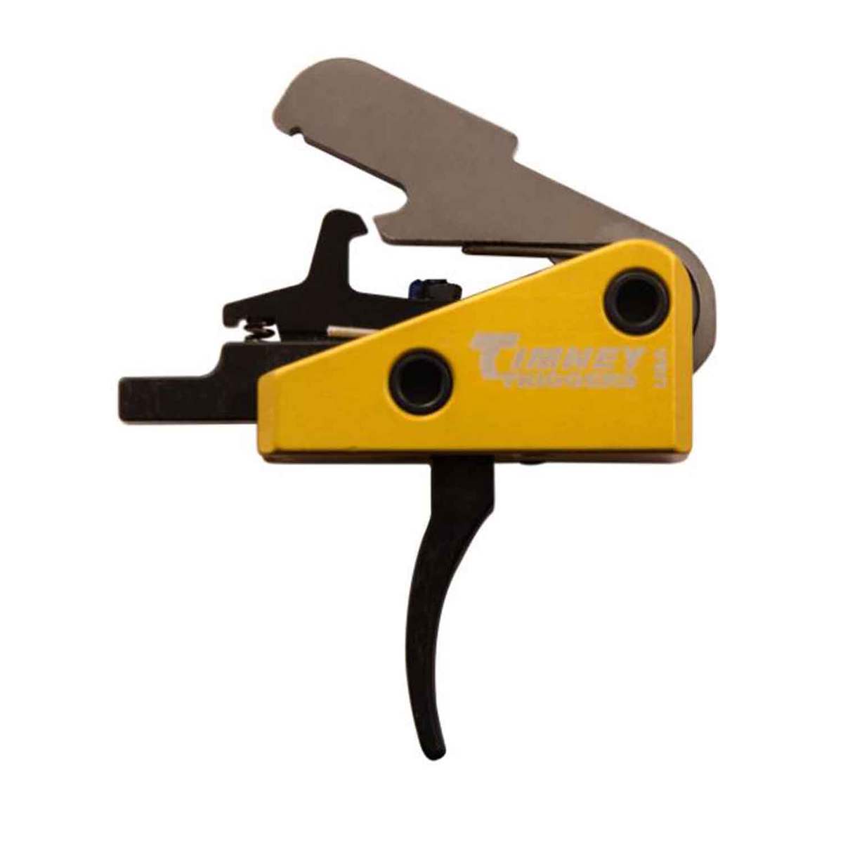 Timney Competition AR15 Curved Single Stage Rifle Trigger - Black/Yellow Timney Competition AR15 Curved Single Stage Rifle Trigger - Black/Yellow