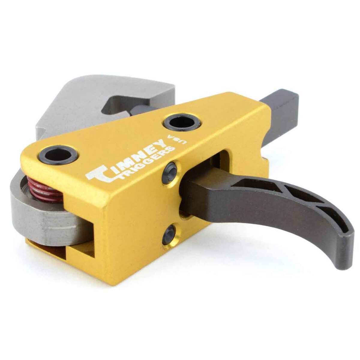 Timney Competition AR10 Curved Single Stage Rifle Trigger - Black/Yellow Timney Competition AR10 Curved Single Stage Rifle Trigger - Black/Yellow