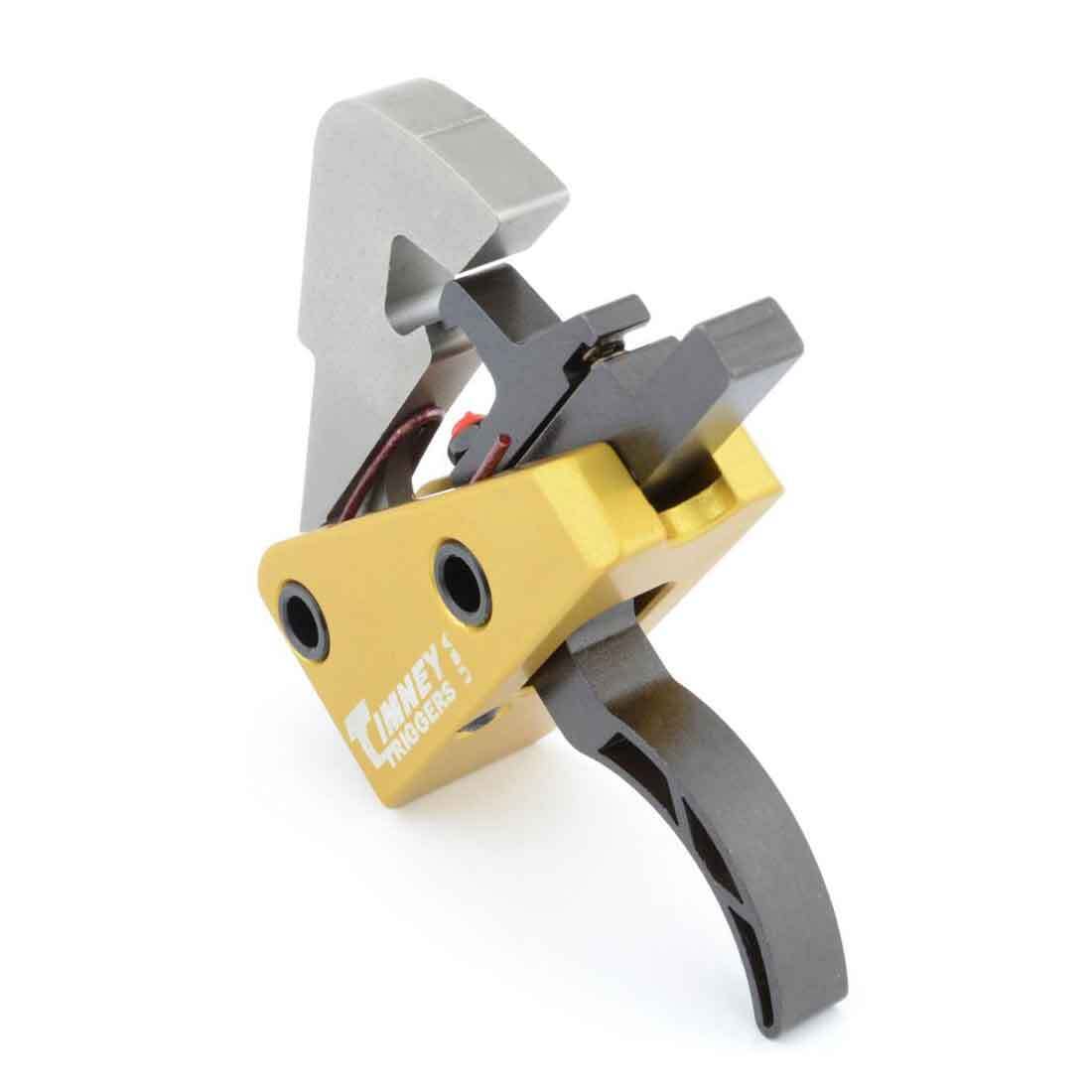 Timney Competition AR10 Curved Single Stage Rifle Trigger - Black/Yellow Timney Competition AR10 Curved Single Stage Rifle Trigger - Black/Yellow