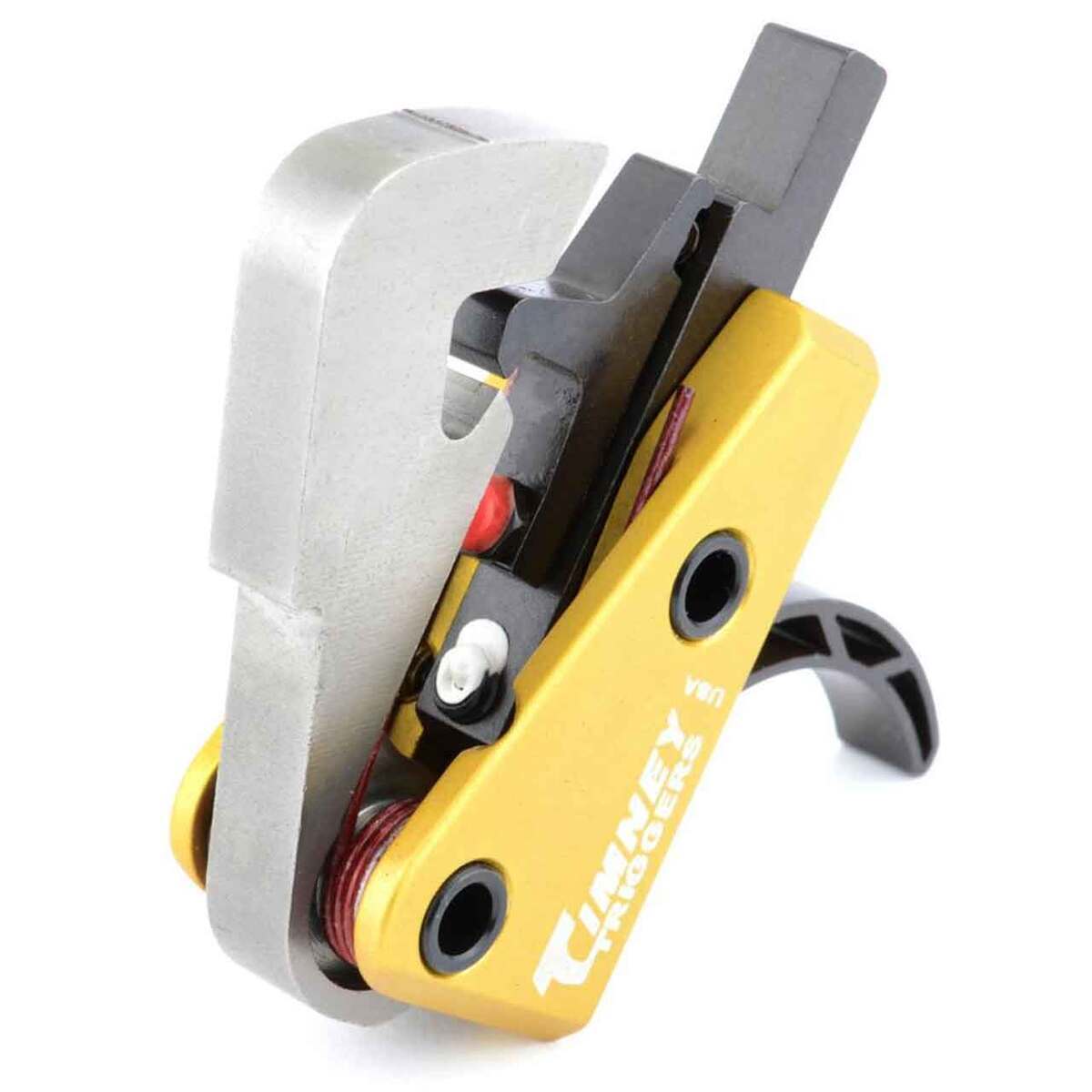 Timney Competition AR10 Curved Single Stage Rifle Trigger - Black/Yellow Timney Competition AR10 Curved Single Stage Rifle Trigger - Black/Yellow