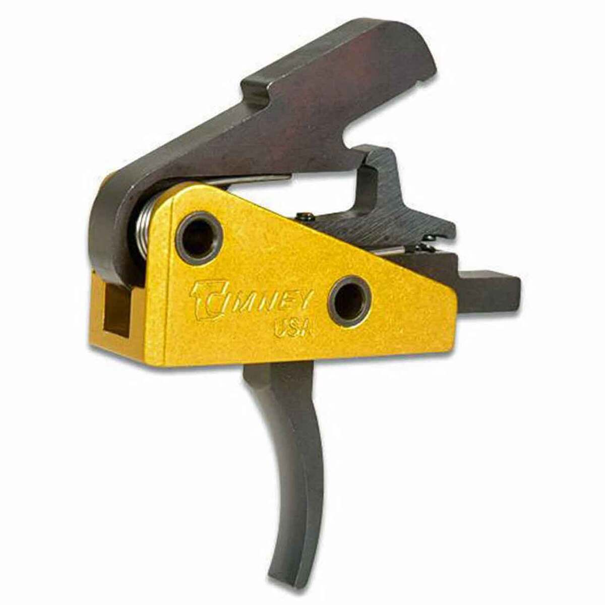 Timney Competition AR15 Curved Single Stage Rifle Trigger - Black/Yellow Timney Competition AR15 Curved Single Stage Rifle Trigger - Black/Yellow