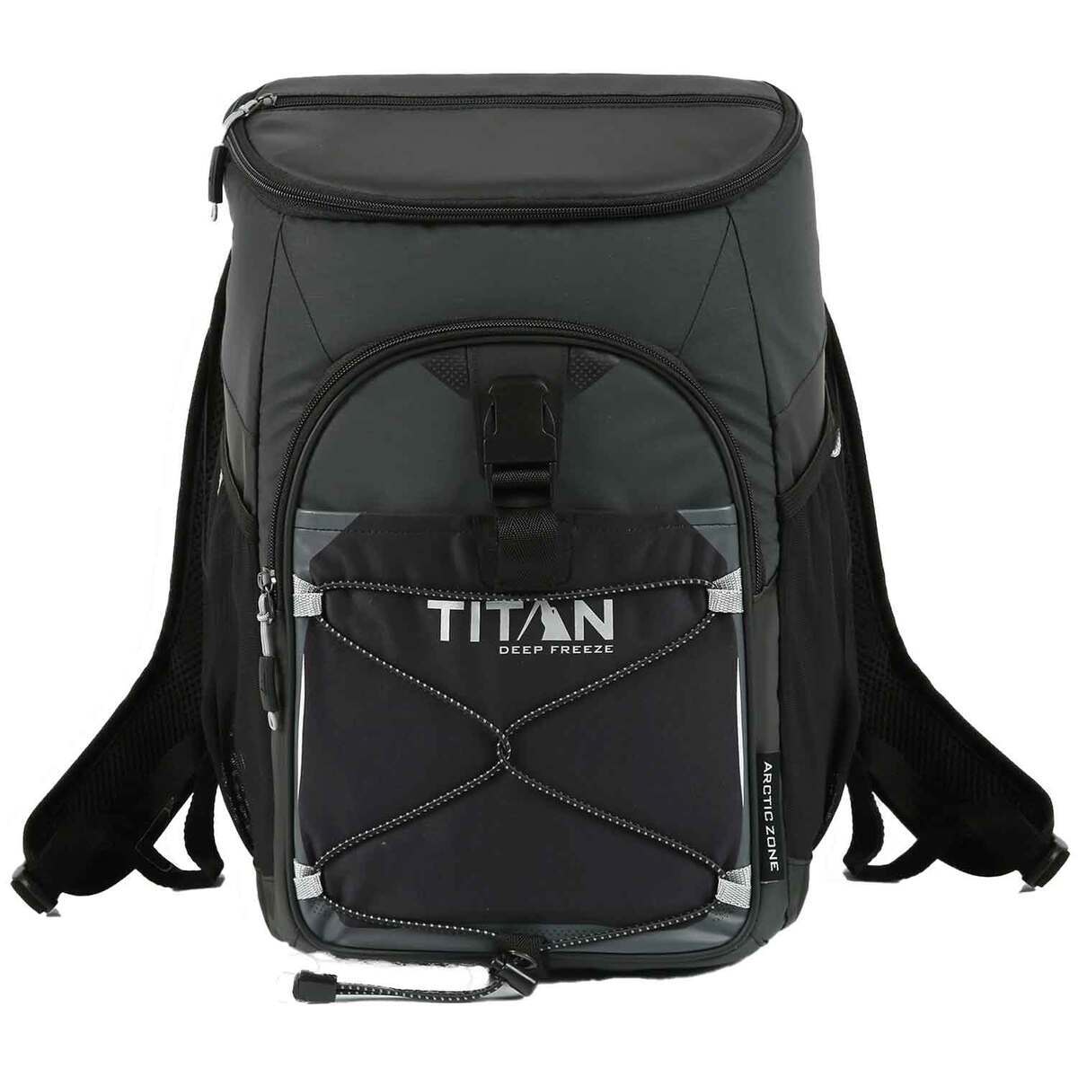Titan Deep Freeze 24 Can Backpack Cooler - Black | Sportsman's Warehouse