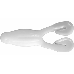 Big Bite Baits Tour Toad Soft Body Frog - White, 4in