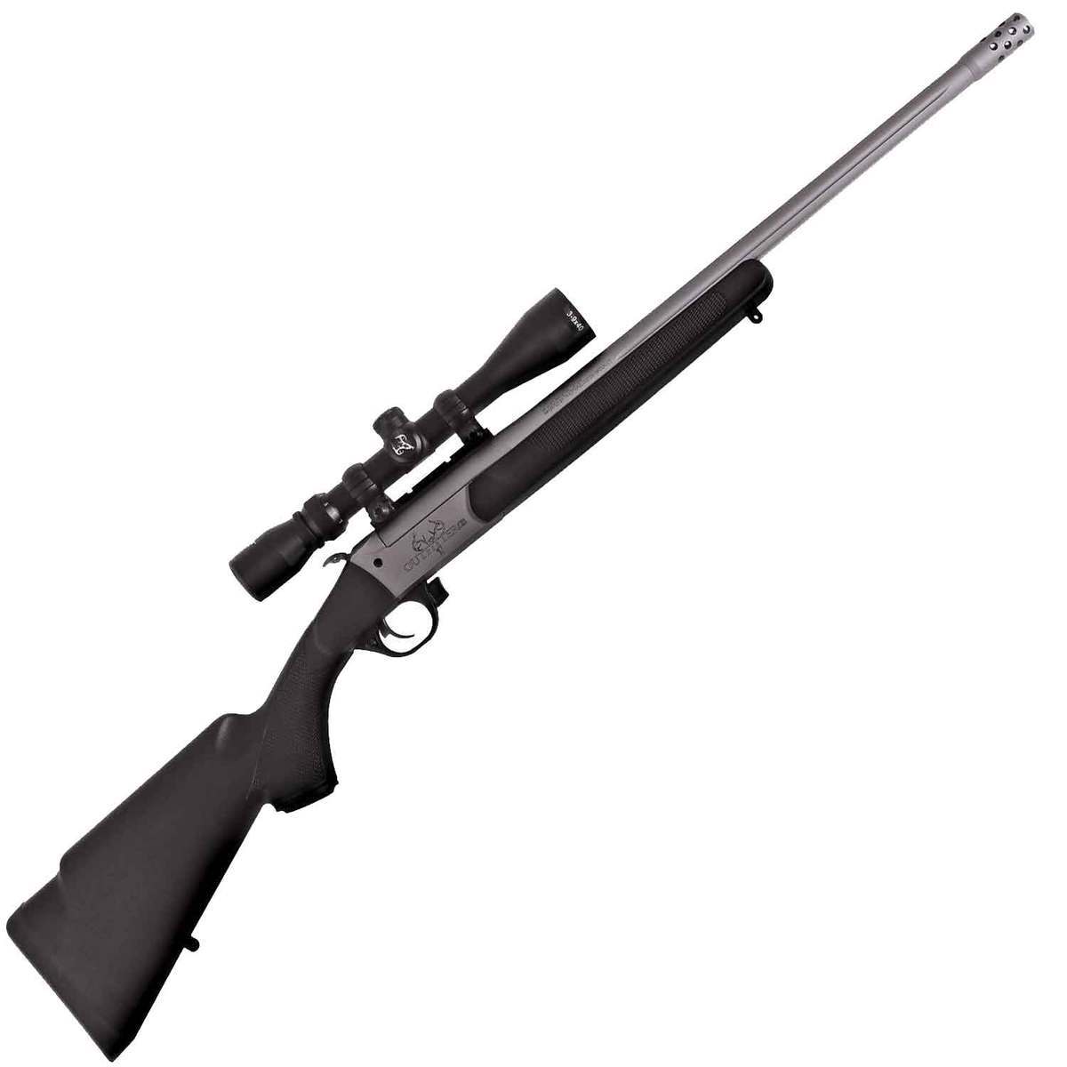 Traditions Outfitter G3 With 3-9X40 Duplex Scope Black/Cerakote Single Shot Rifle - 45-70 Government - 22in - Black Traditions Outfitter G3 With 3-9X40 Duplex Scope Black/Cerakote Single Shot Rifle - 45-70 Government - 22in - Black