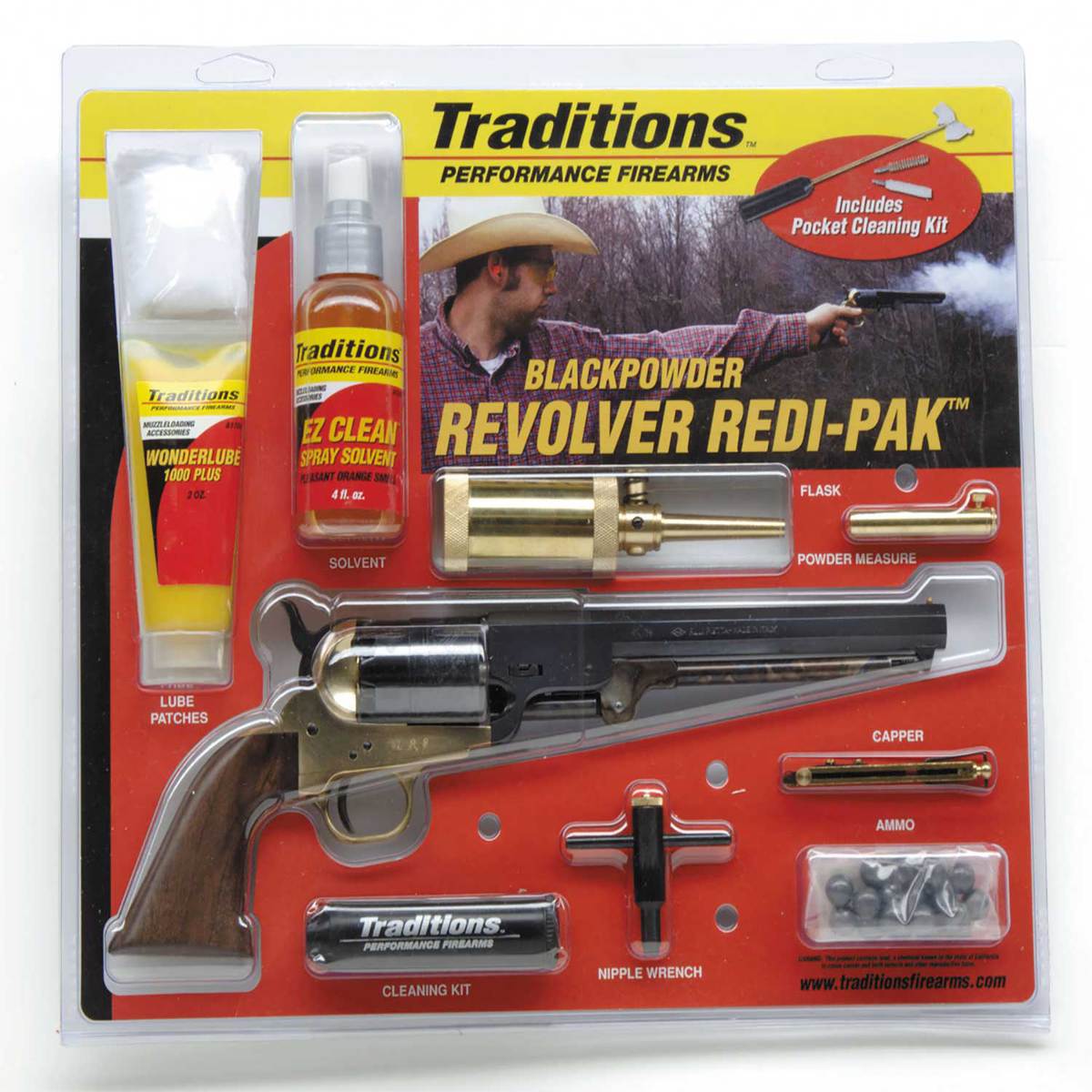 Traditions 1851 Navy Brass .44Cal Redi-Pak Black Powder Revolver Traditions 1851 Navy Brass .44Cal Redi-Pak Black Powder Revolver