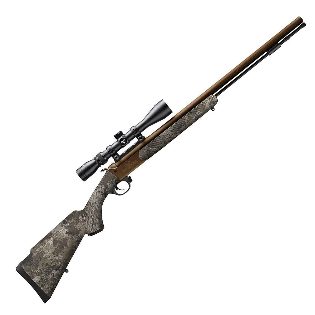 Traditions NitroFire VAPR 50 Caliber Burnt Bronze Veil Wideland Break Action-Hammer Fire In-line Muzzleloader w/ 3-9x40mm Scope - 26in - Camo Traditions NitroFire VAPR 50 Caliber Burnt Bronze Veil Wideland Break Action-Hammer Fire In-line Muzzleloader w/ 3-9x40mm Scope - 26in - Camo