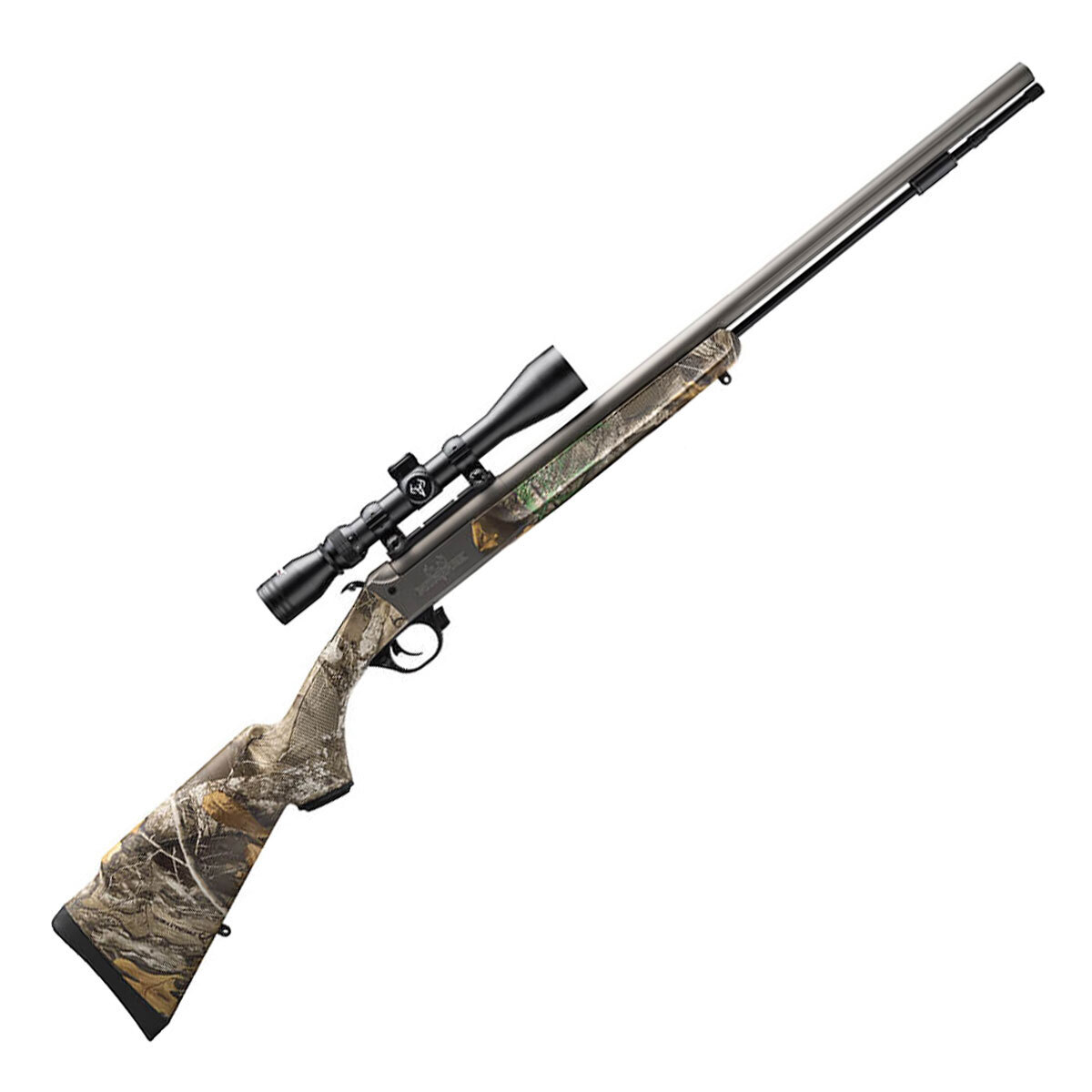 Traditions NitroFire VAPR 50 Caliber Mossy Oak Break Up Country Break Action-Hammer Fire In-line Muzzleloader w/ 3-9x40mm Scope - 26in - Camo Traditions NitroFire VAPR 50 Caliber Mossy Oak Break Up Country Break Action-Hammer Fire In-line Muzzleloader w/ 3-9x40mm Scope - 26in - Camo
