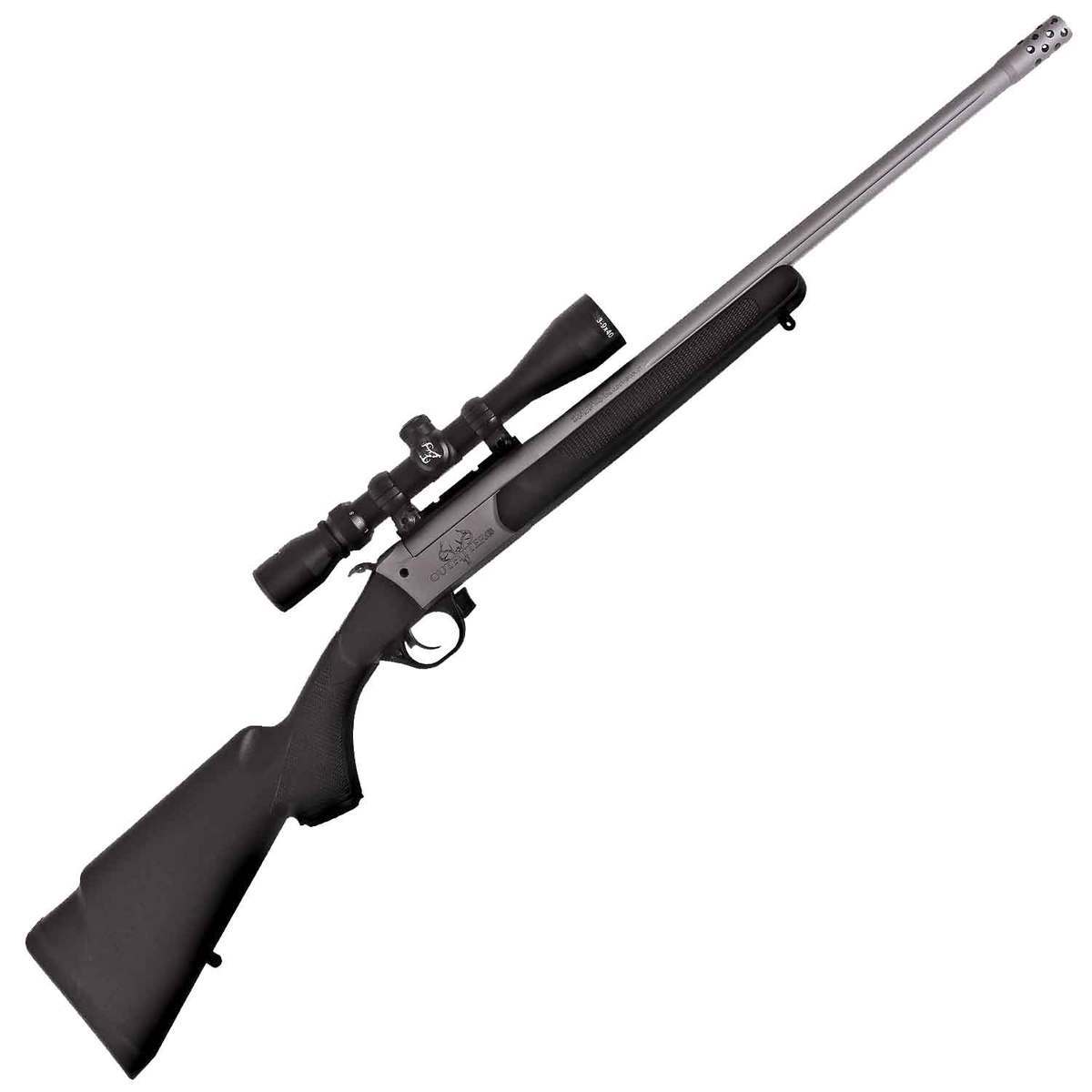 Traditions Outfitter G3 With 3-9X40 Duplex Scope Black/Cerakote Single Shot Rifle - 450 Bushmaster - 22in - Black Traditions Outfitter G3 With 3-9X40 Duplex Scope Black/Cerakote Single Shot Rifle - 450 Bushmaster - 22in - Black
