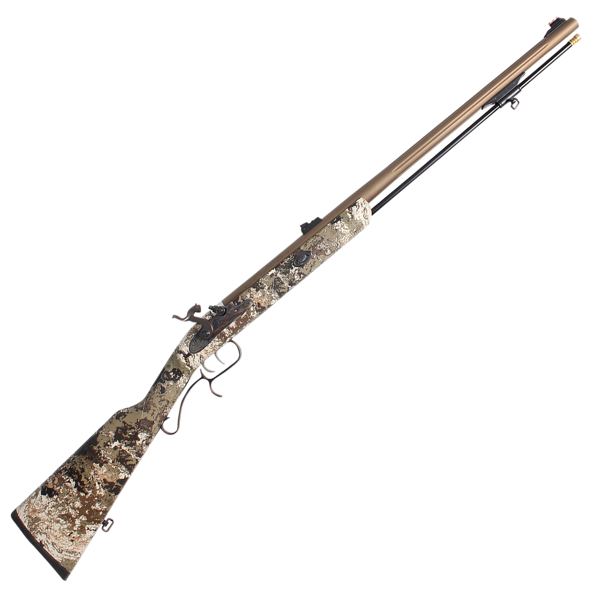 Traditions ShedHorn 50 Caliber Burnt Bronze/Veil Wideland Cerakote Flintlock Tradtional Muzzleloader - 26in - Camo Traditions ShedHorn 50 Caliber Burnt Bronze/Veil Wideland Cerakote Flintlock Tradtional Muzzleloader - 26in - Camo