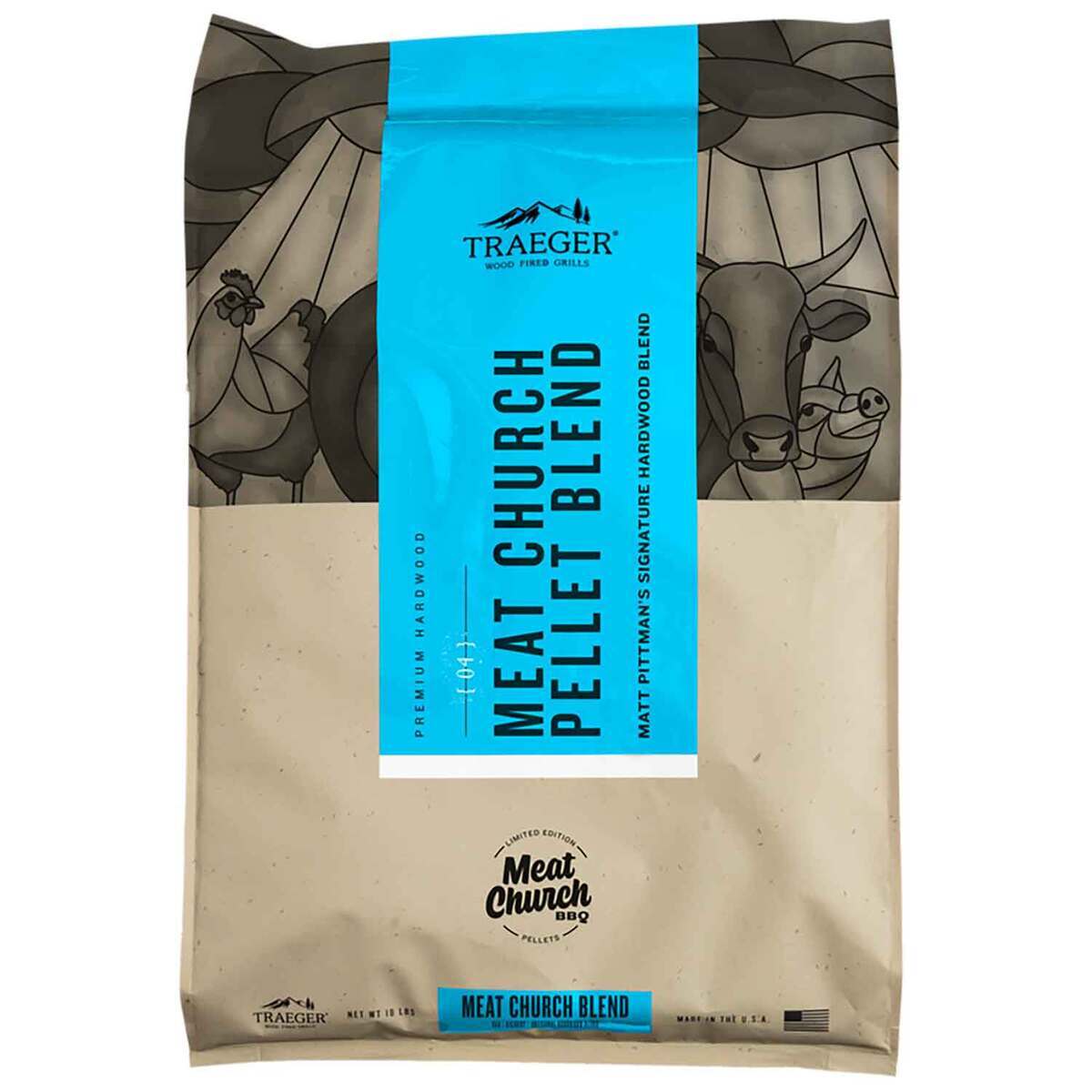 Traeger Limited Edition Meat Church Blend Wood Pellets - 18lbs Traeger Limited Edition Meat Church Blend Wood Pellets - 18lbs