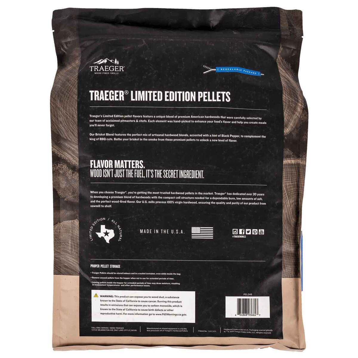 Traeger Limited Edition Wood Pellets - Brisket Blend | Sportsman's ...