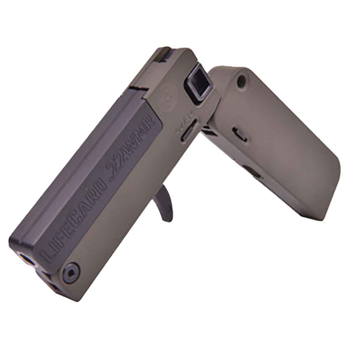 Trailblazer Firearms LifeCard 22 WMR (22 Mag) 2.5in Brown Aluminum Pistol - 1 Round Trailblazer Firearms LifeCard 22 WMR (22 Mag) 2.5in Brown Aluminum Pistol - 1 Round