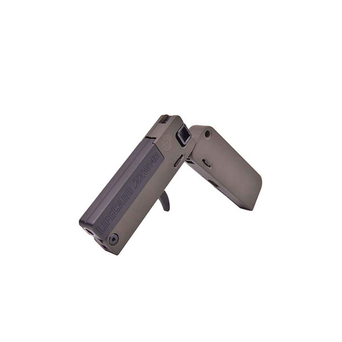 Trailblazer LifeCard 22 WMR (22 Mag) 2.5in OD Green Break Action Pistol - 1 Round Trailblazer LifeCard 22 WMR (22 Mag) 2.5in OD Green Break Action Pistol - 1 Round
