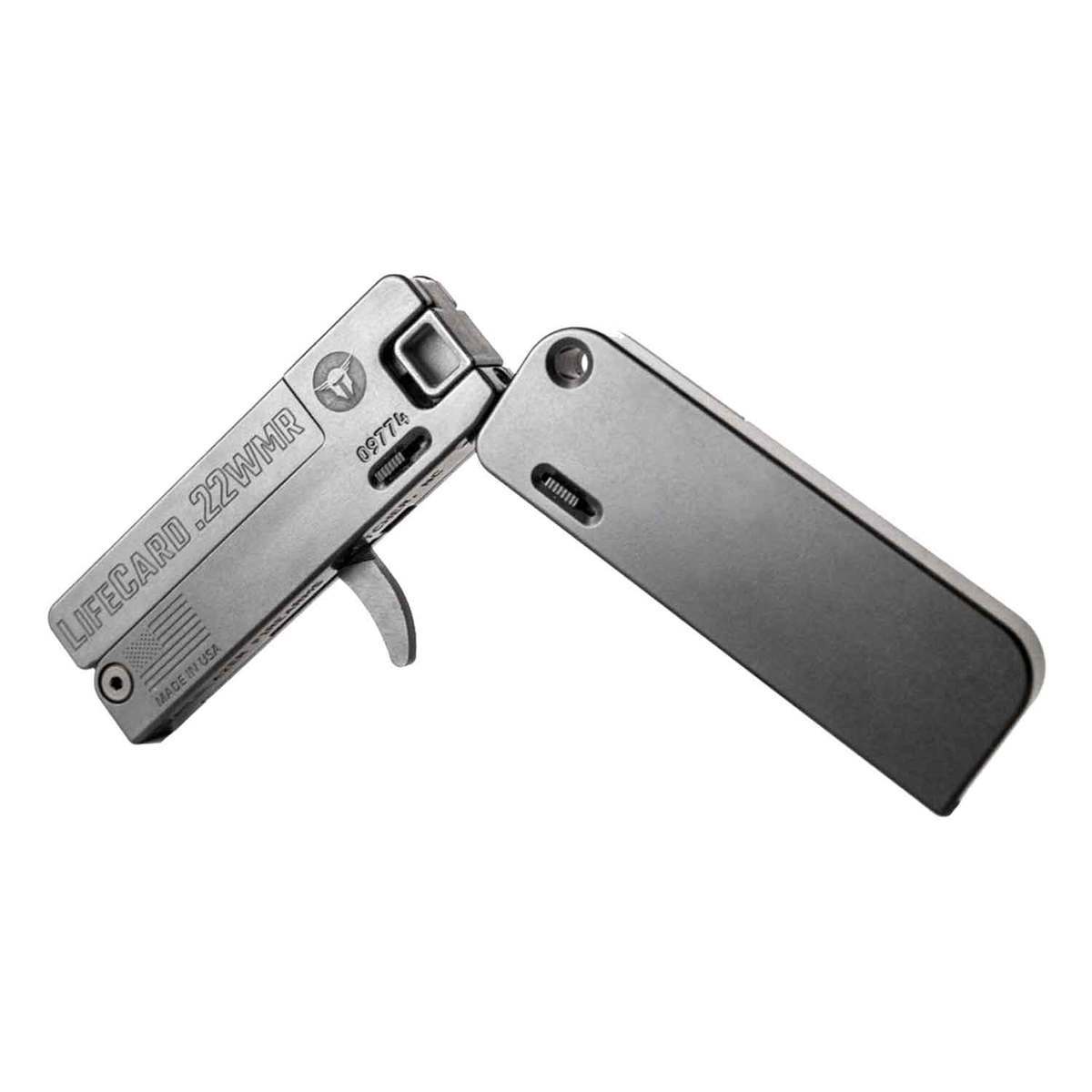 Trailblazer LifeCard 22 WMR 22 Mag Grey Pistol 1 Round Sportsman trailblazer-lifecard-22-wmr-22-mag-grey-pistol-1-round-sportsman