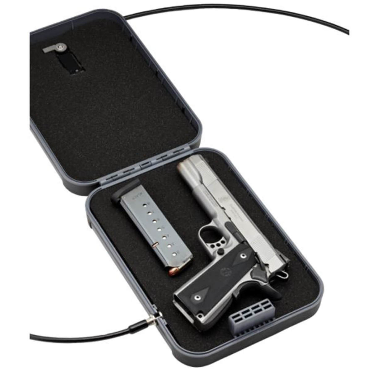 SnapSafe TrekLite XL Key Lock Box 1 Gun Pistol Vault - Gray - Gray SnapSafe TrekLite XL Key Lock Box 1 Gun Pistol Vault - Gray - Gray