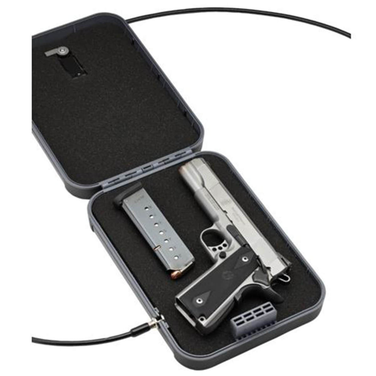 SnapSafe TrekLite XL Key Lock Box 1 Gun Pistol Vault - Gray - Gray SnapSafe TrekLite XL Key Lock Box 1 Gun Pistol Vault - Gray - Gray