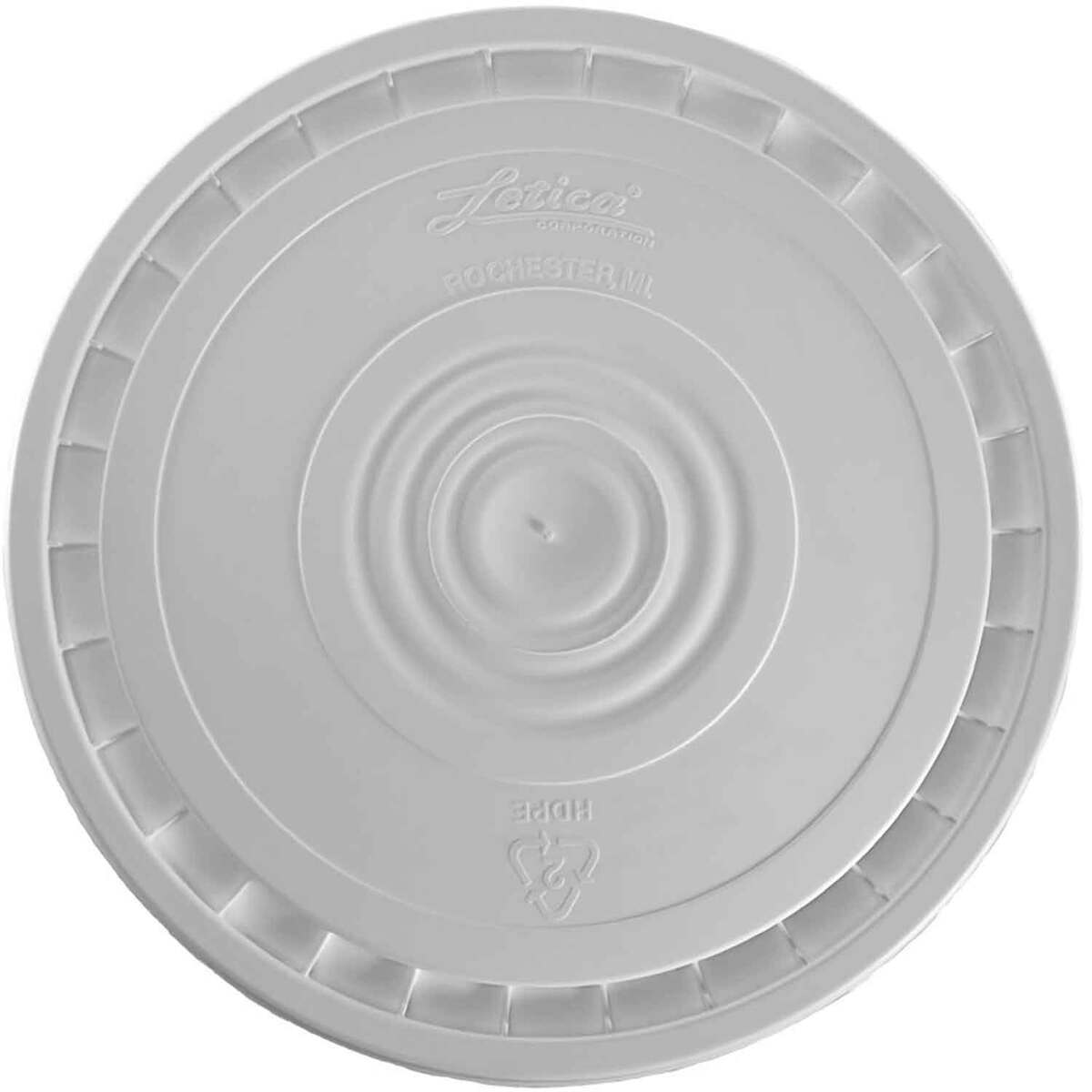 Tricorbraun 3-7 Gallon White Peel Off Round Lid Tricorbraun 3-7 Gallon White Peel Off Round Lid
