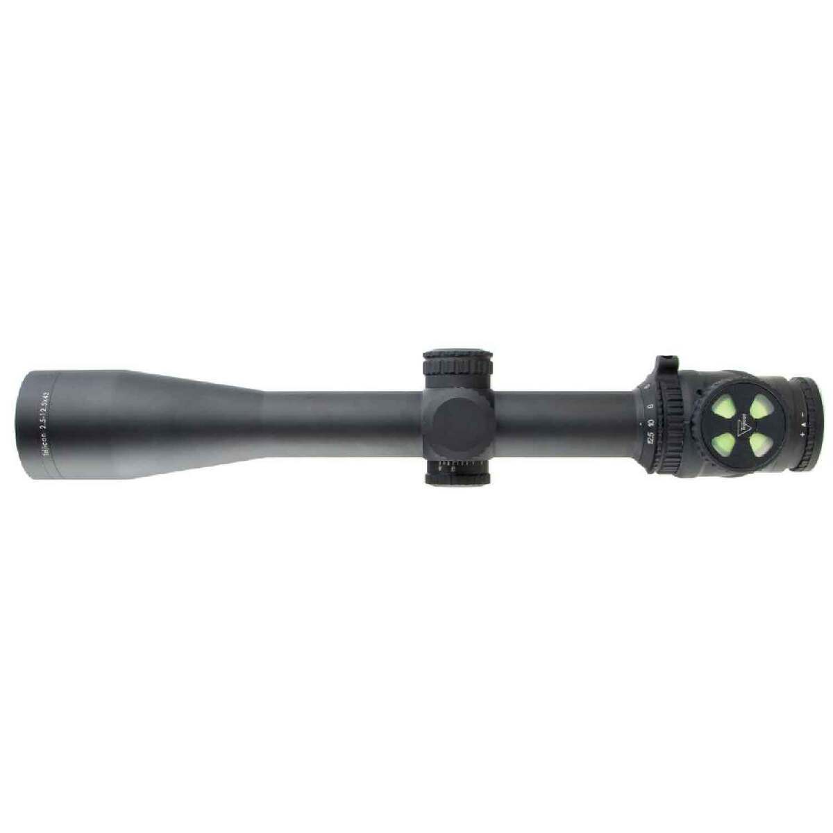 Trijicon AccuPoint 2.5-12.5x 42mm Rifle Scope - MIL-DOT Crosshair - Black Trijicon AccuPoint 2.5-12.5x 42mm Rifle Scope - MIL-DOT Crosshair - Black