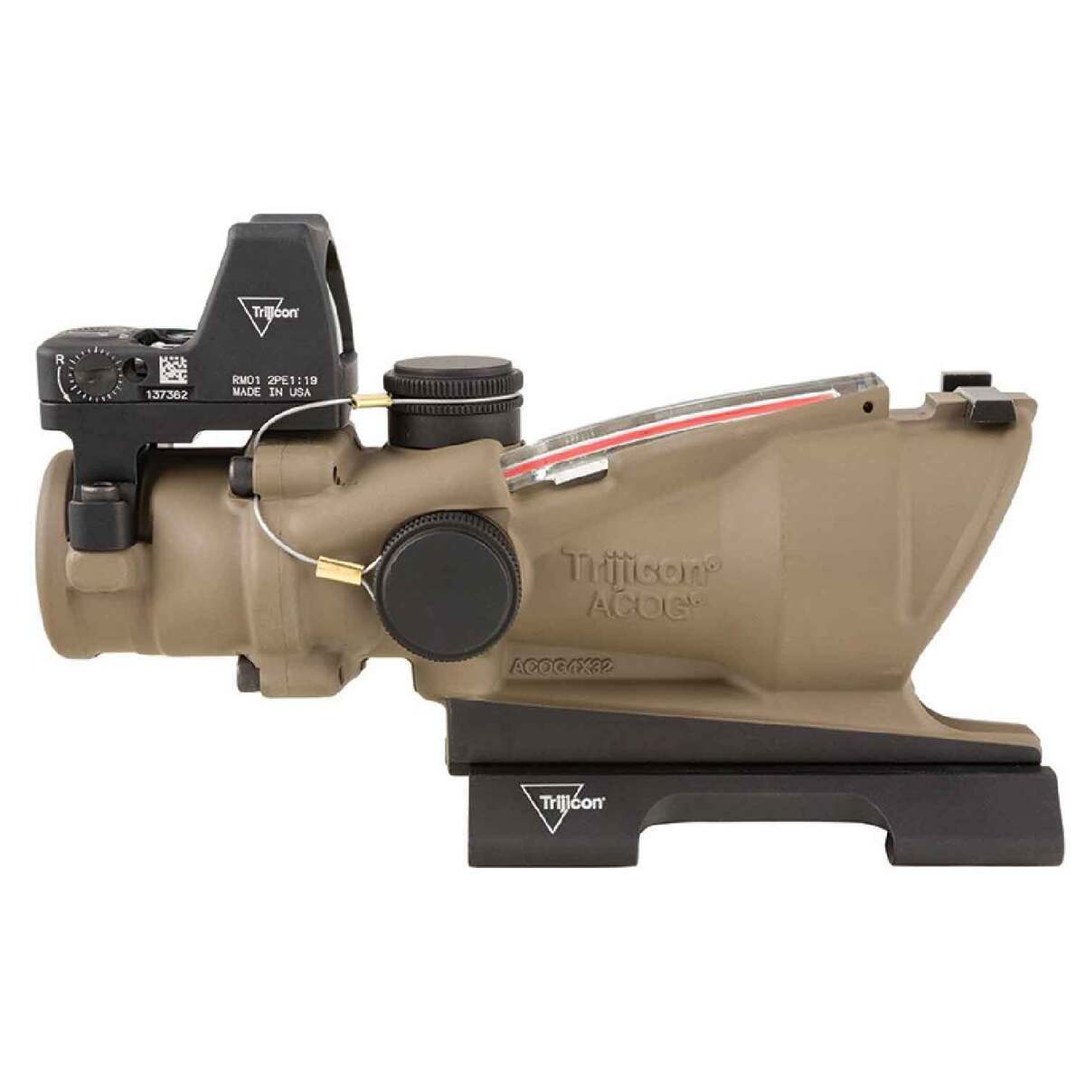 Trijicon ACOG BAC ECOS 4x 32mm Rifle Scope - Crosshair - Tan Trijicon ACOG BAC ECOS 4x 32mm Rifle Scope - Crosshair - Tan