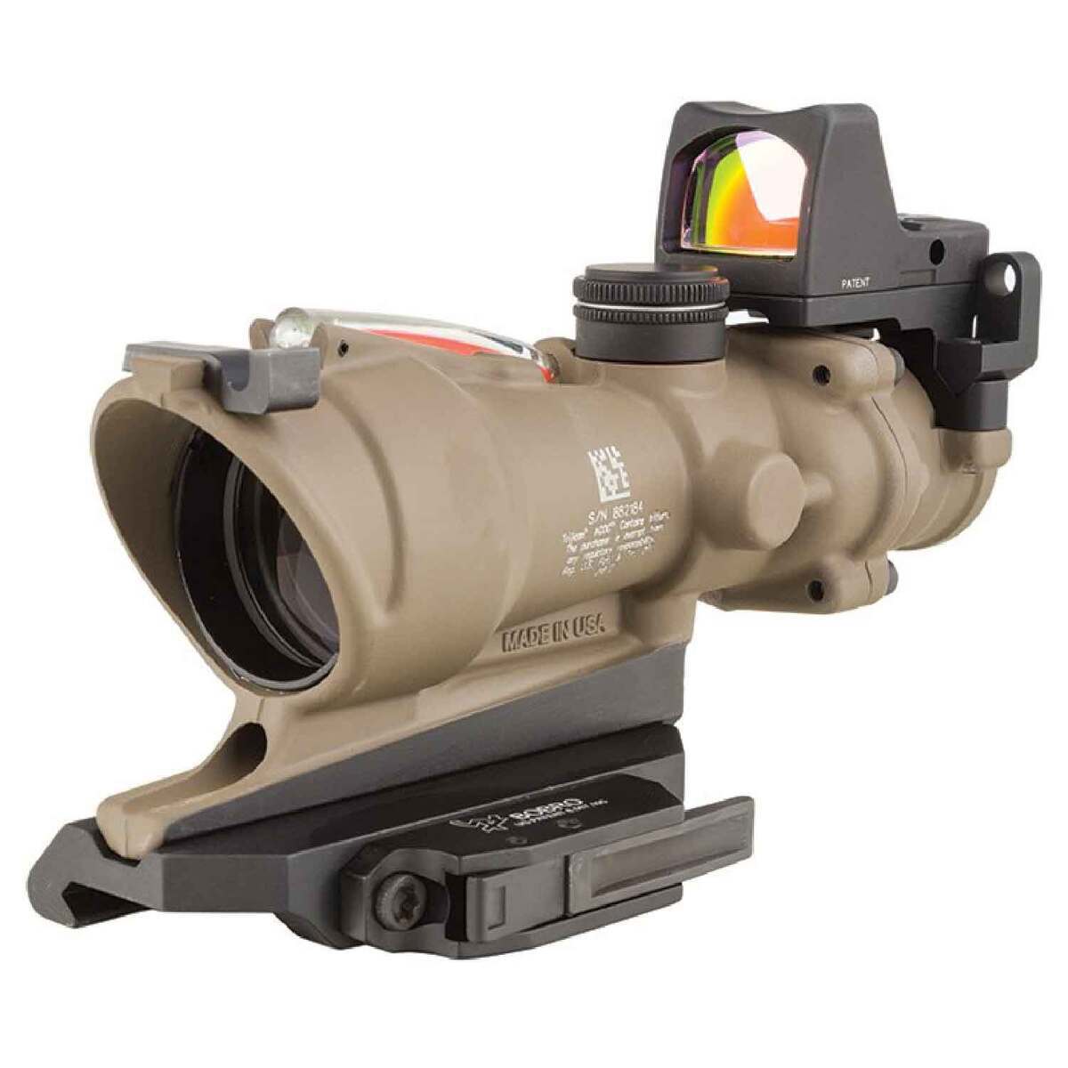 Trijicon ACOG BAC ECOS 4x 32mm Rifle Scope - Crosshair - Tan Trijicon ACOG BAC ECOS 4x 32mm Rifle Scope - Crosshair - Tan