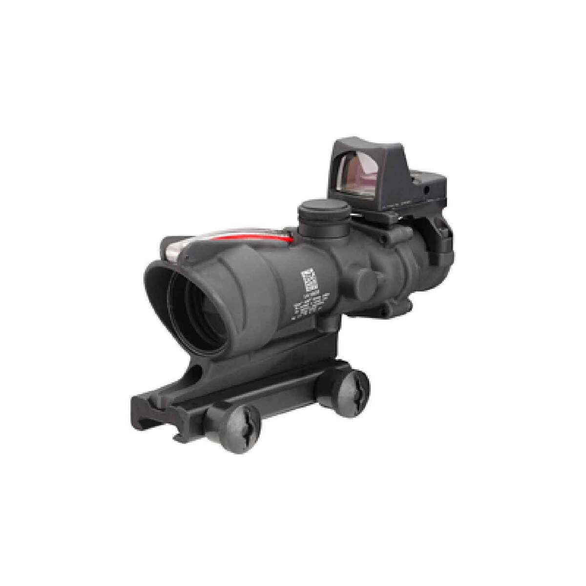 Trijicon ACOG BAC w/Trijicon RMR 4x 32mm Rifle Scope - Chevron - Black Trijicon ACOG BAC w/Trijicon RMR 4x 32mm Rifle Scope - Chevron - Black