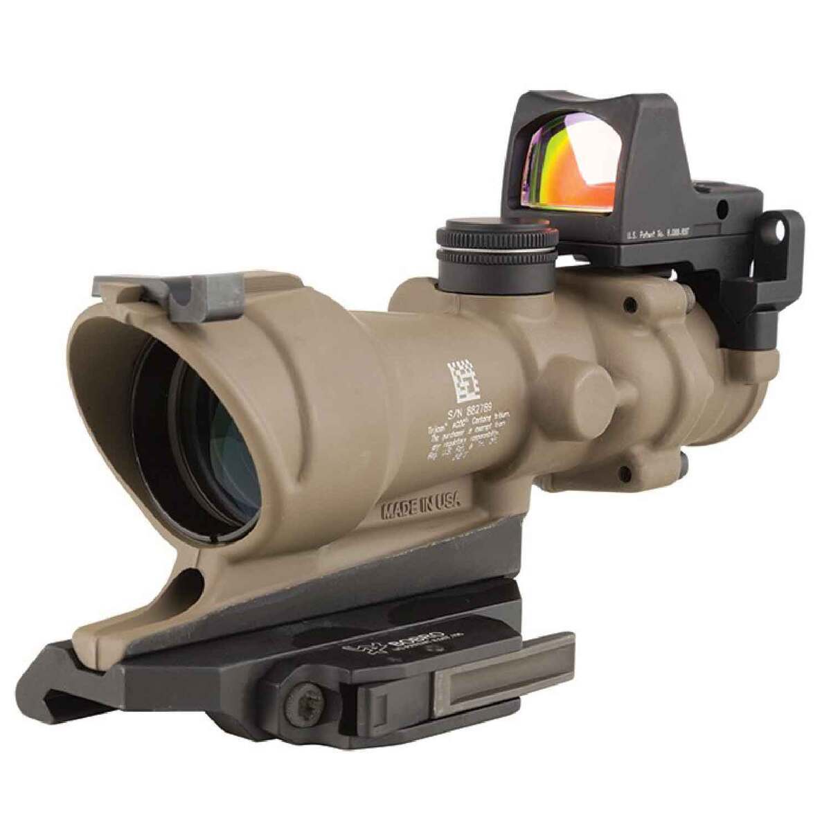 Trijicon ACOG ECOS 4x 32mm Rifle Scope - Crosshair - Tan Trijicon ACOG ECOS 4x 32mm Rifle Scope - Crosshair - Tan