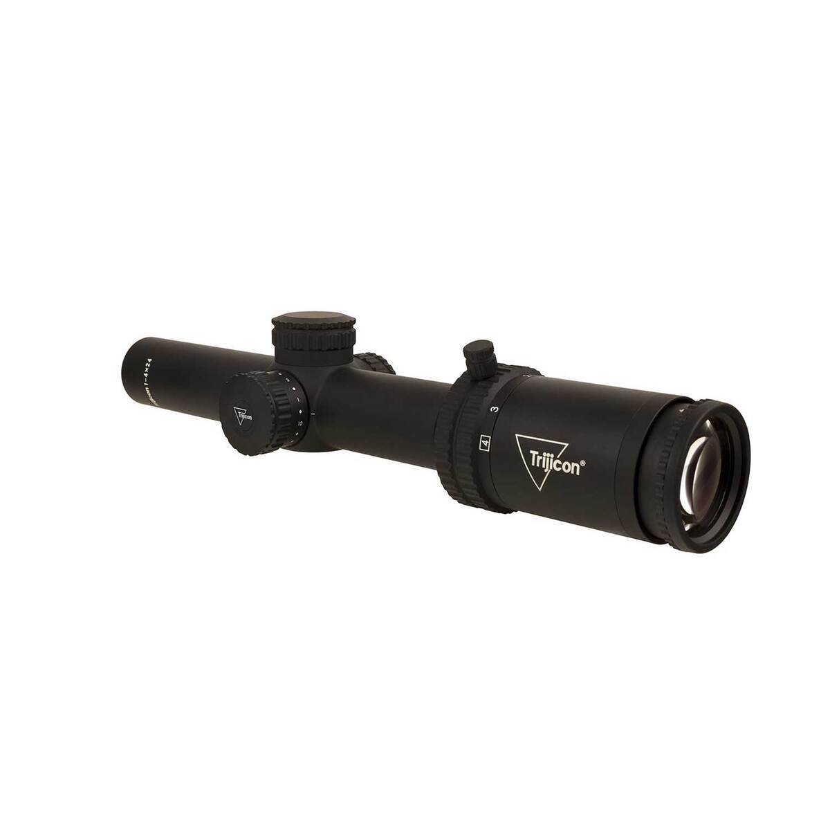 Trijicon Credo 1-4x24 Green MRAD Range Crosshair SFP Scope - Black Trijicon Credo 1-4x24 Green MRAD Range Crosshair SFP Scope - Black