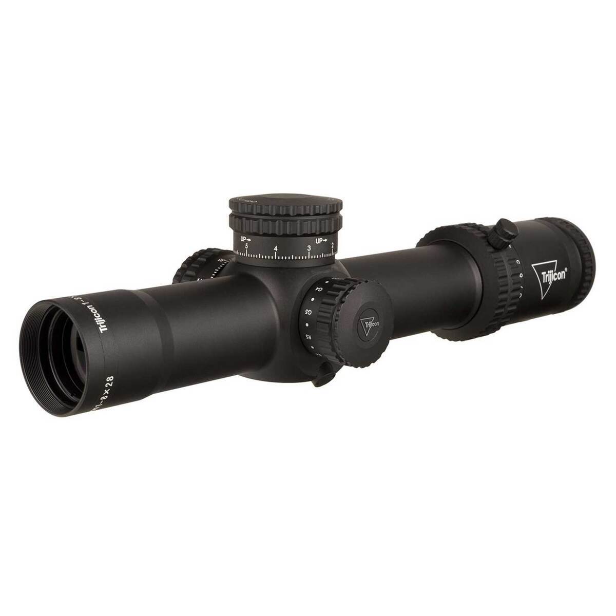 Trijicon Credo 1-8x28 MRAD Seg Cir Crosshair FFP Scope - Black Trijicon Credo 1-8x28 MRAD Seg Cir Crosshair FFP Scope - Black