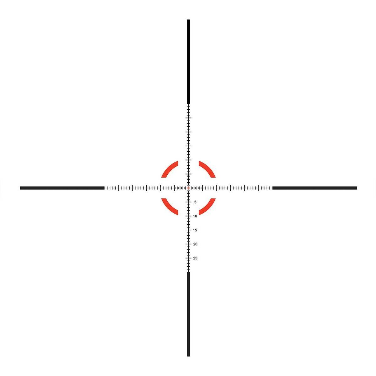 Trijicon Credo 1-8x28 MRAD Seg Cir Crosshair FFP Scope - Black Trijicon Credo 1-8x28 MRAD Seg Cir Crosshair FFP Scope - Black