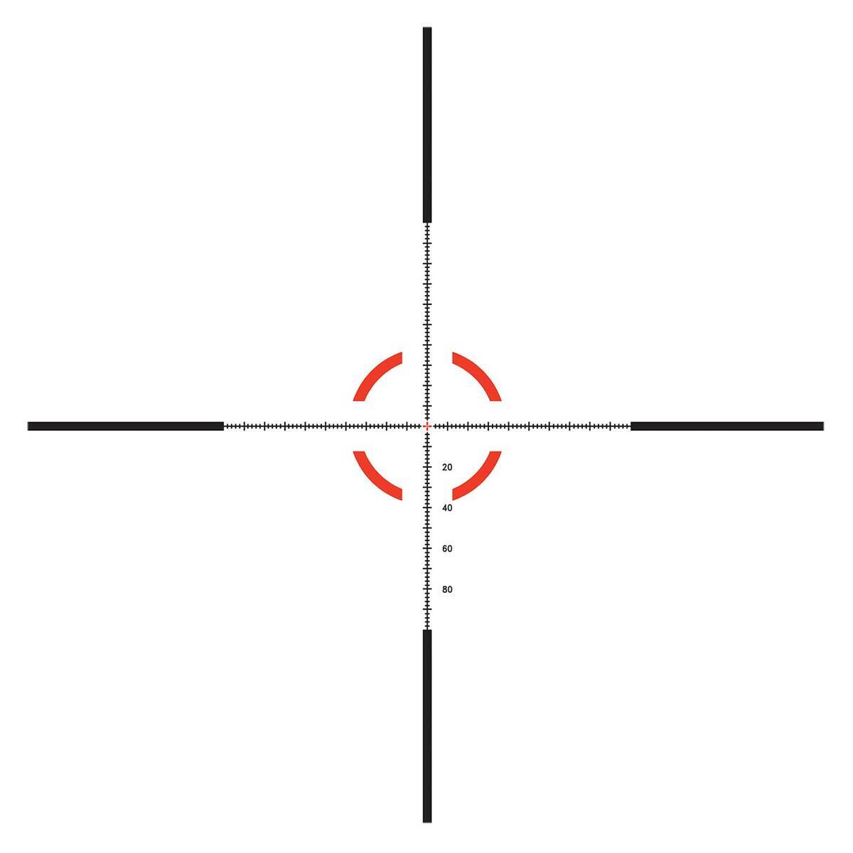 Trijicon Credo HX 1-6x24 Red MOA SC Crosshair FFP Scope - Black Trijicon Credo HX 1-6x24 Red MOA SC Crosshair FFP Scope - Black