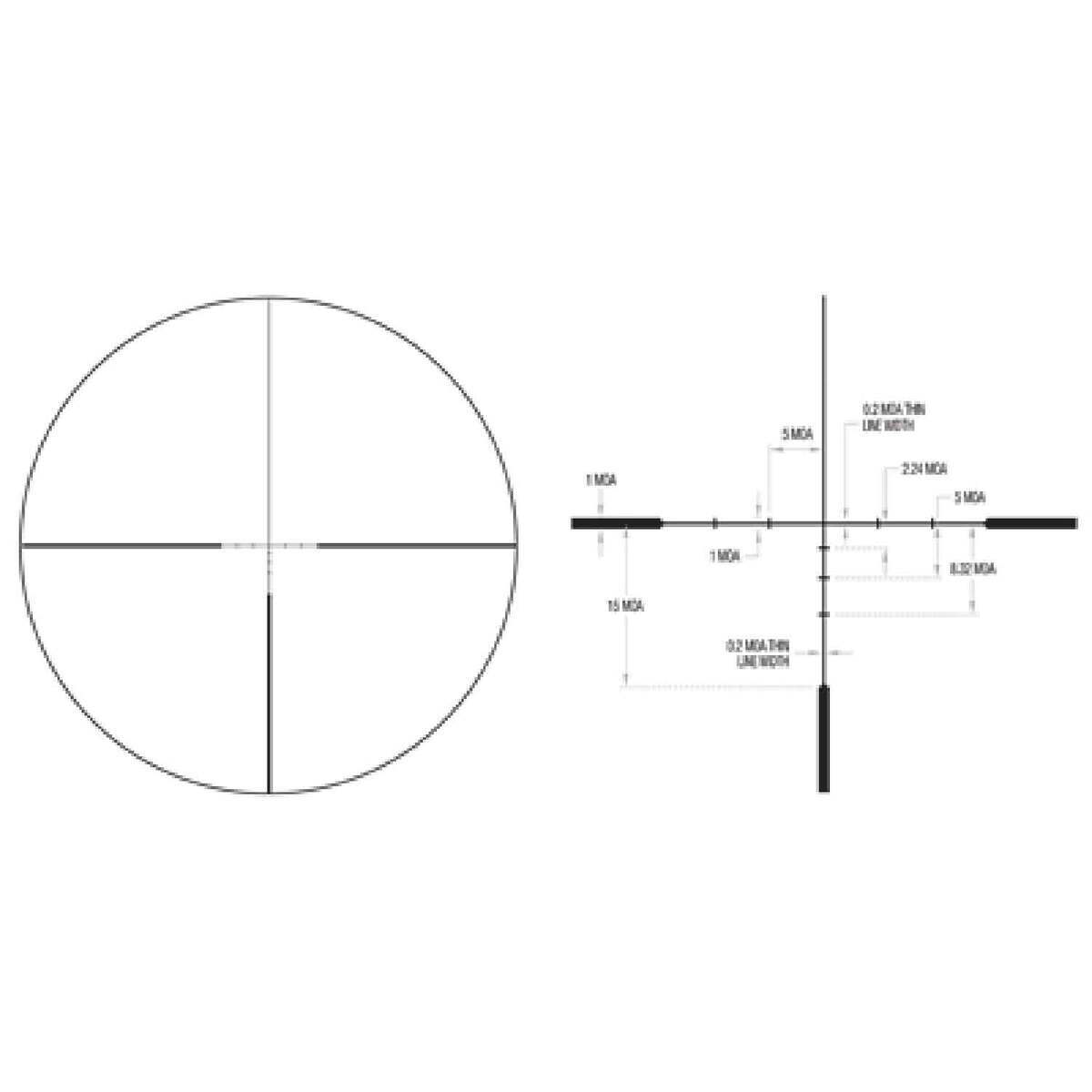 Trijicon Huron 2.5-10x 40mm Rifle Scope - BDC Hunter Holds - Black Trijicon Huron 2.5-10x 40mm Rifle Scope - BDC Hunter Holds - Black