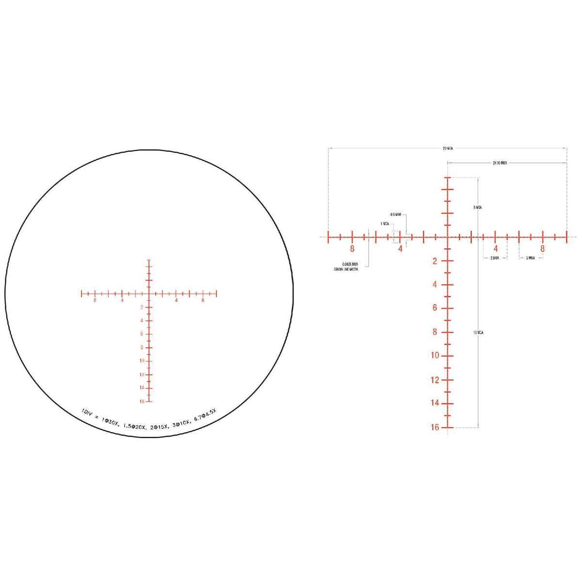 Trijicon Tenmile 4.5-30x 56mm Rifle Scope - MOA Long Range - Black Trijicon Tenmile 4.5-30x 56mm Rifle Scope - MOA Long Range - Black