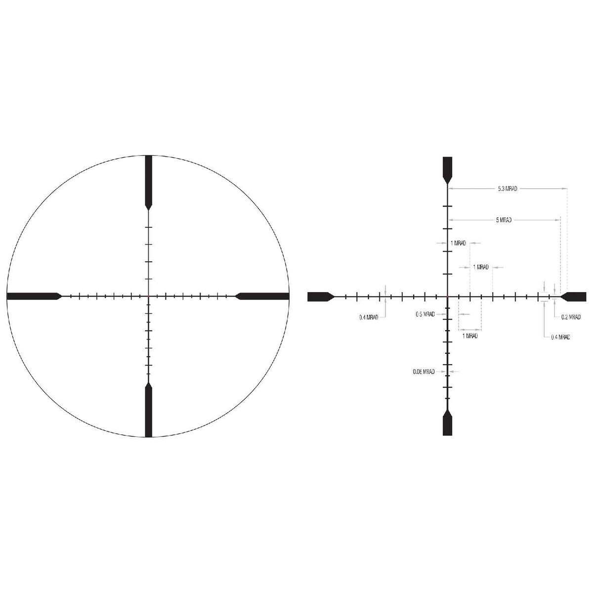 Trijicon Tenmile 6-24x 50mm Rifle Scope - MRAD Ranging - Black Trijicon Tenmile 6-24x 50mm Rifle Scope - MRAD Ranging - Black