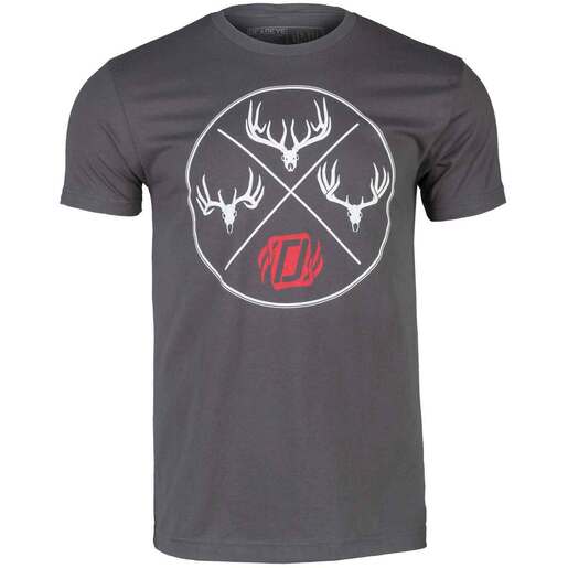 Deadeye Men's Trio Short-Sleeve Casual Shirt - Heavy Metal L