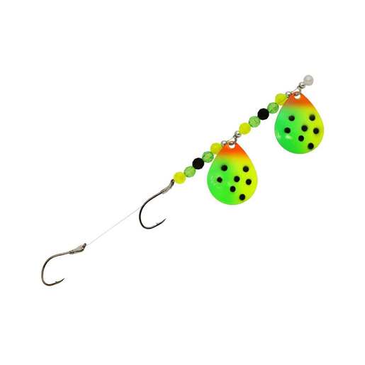 Challenger Lures Three D Worm Harness - Northern Lites No.4 Tandem Willow Blades - Challenger Lures