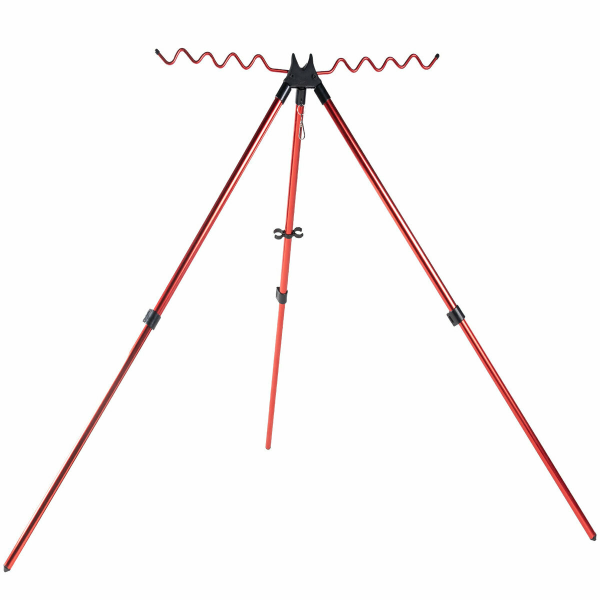 fishing rod holder tripod Sideny Telescopic 3-Fold Stand A hexagonal attachment point makes the rod holder compatible with the C Naht Rod Holder Sea Fishing
