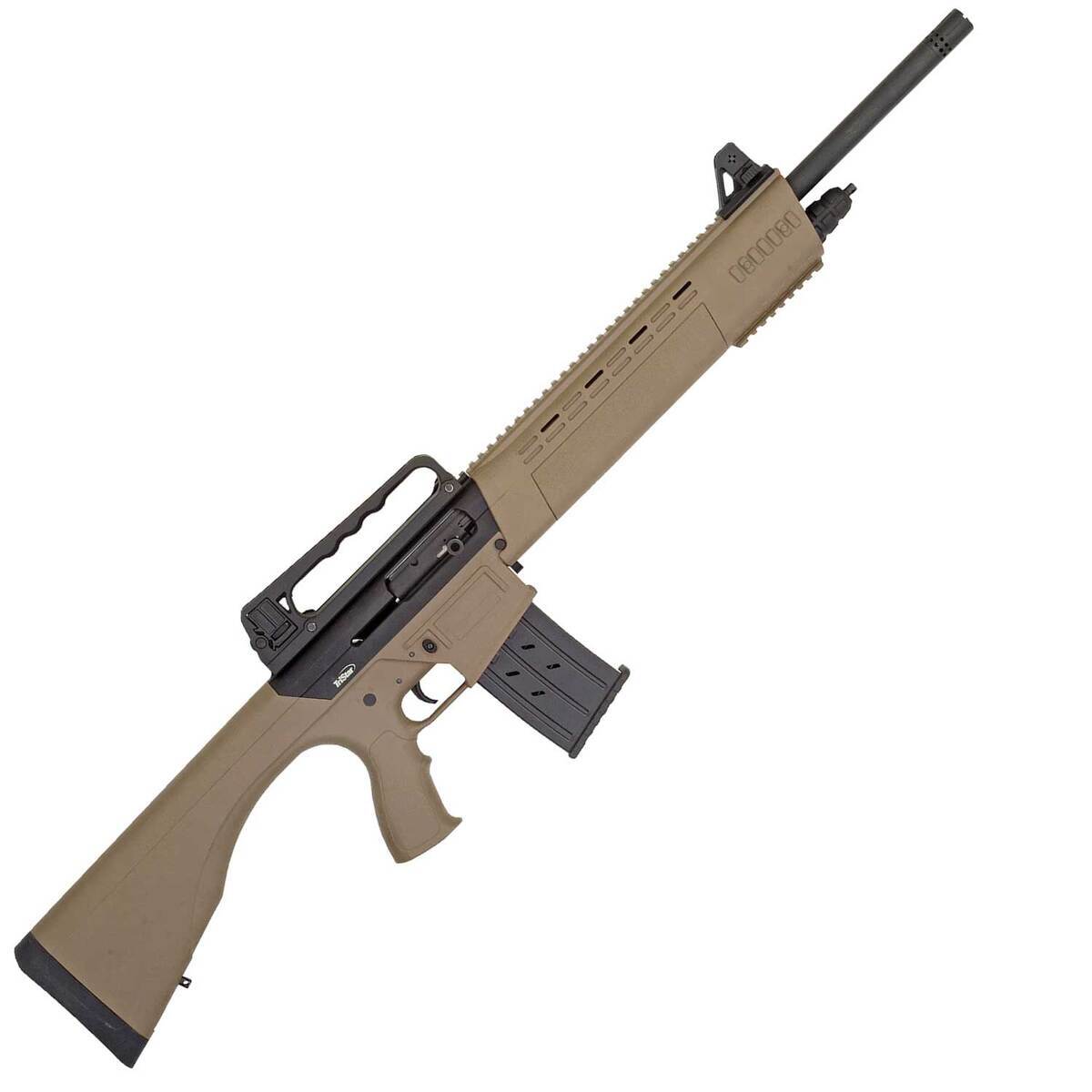 TriStar KRX Tactical 12 Gauge 3in Black/Flat Dark Earth Semi Automatic Shotgun - 20in - Tan TriStar KRX Tactical 12 Gauge 3in Black/Flat Dark Earth Semi Automatic Shotgun - 20in - Tan