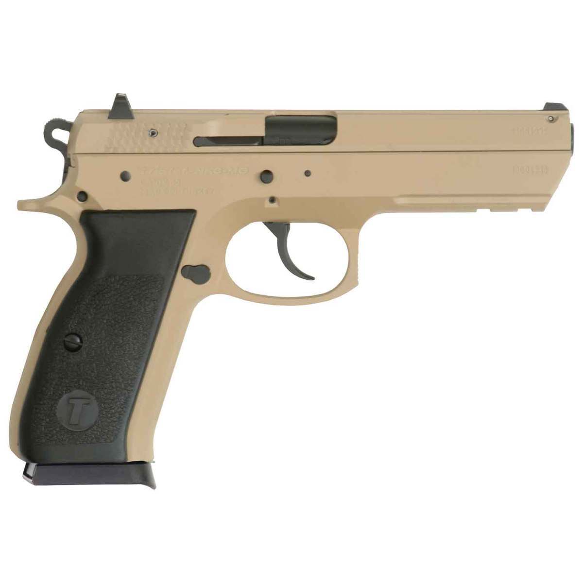 TriStar Arms T-120 9mm Luger 4.7in Desert Sand Cerakote Pistol - 17+1 Rounds - Tan TriStar Arms T-120 9mm Luger 4.7in Desert Sand Cerakote Pistol - 17+1 Rounds - Tan